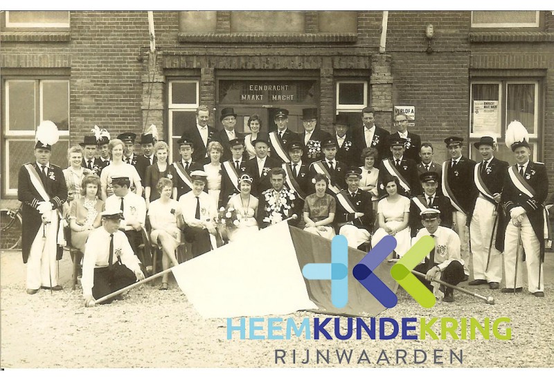 1963 Koning E.A.A. Hendriks en Koningin I.M. Jansen Coll. H.Seising F00002824